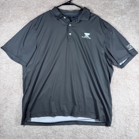 Cutter & Buck Other - Cutter & Buck‎ Mens XL Black White Micro Pattern Underwood Cup Golf Polo Shirt
